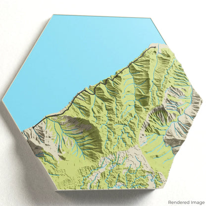 Kalalau Trail 3D Map