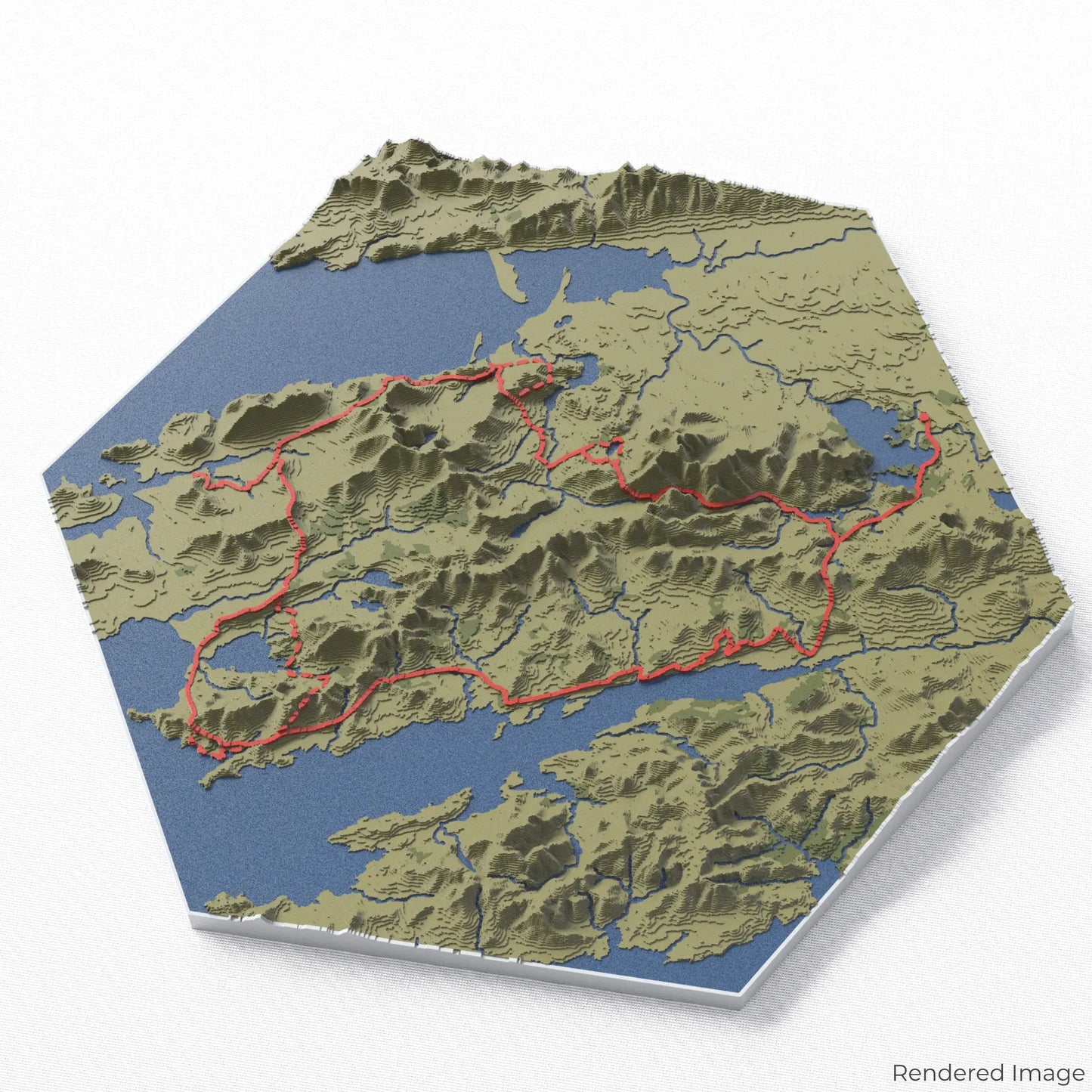 Kerry Way 3D-Karte