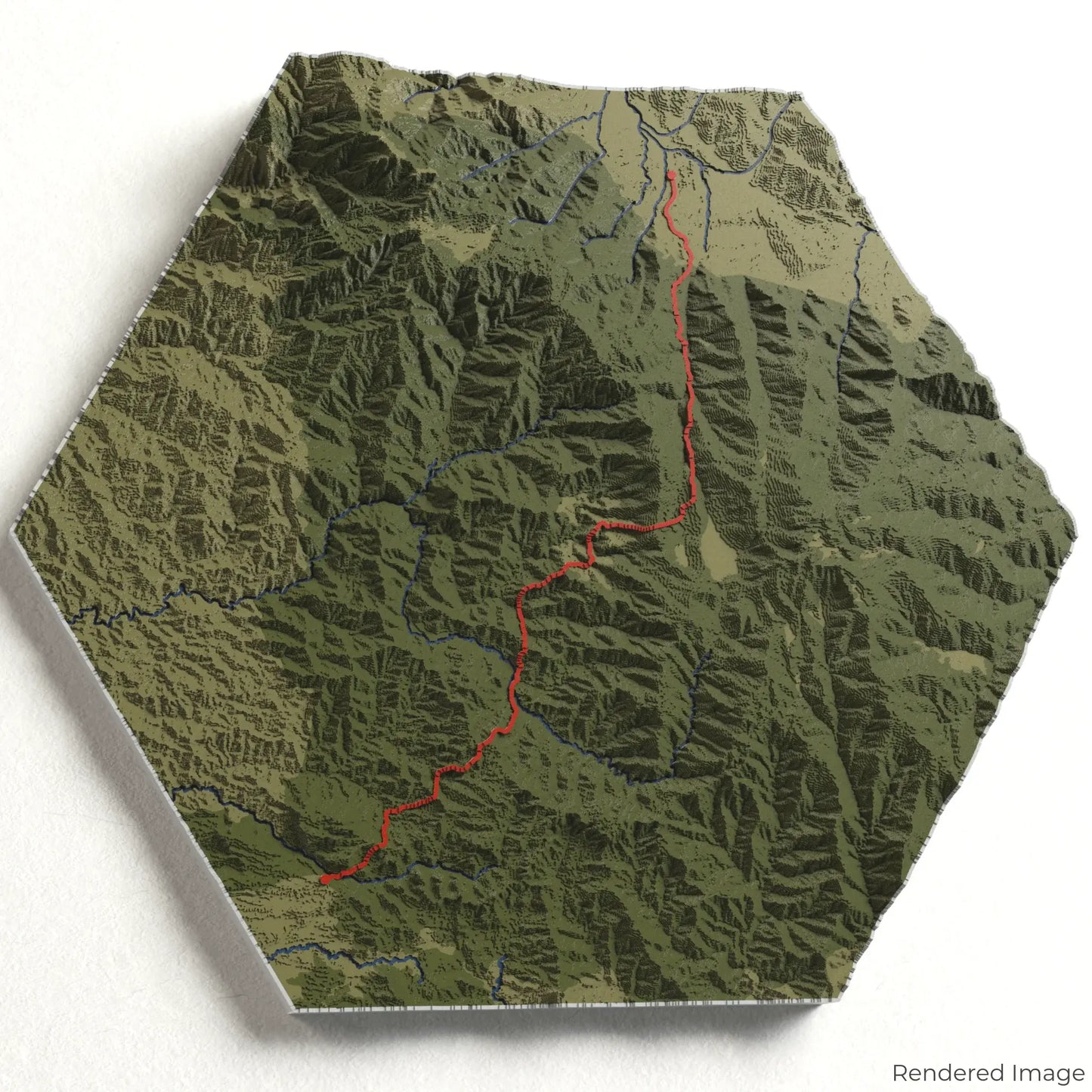 Kokoda Track 3D-Karte