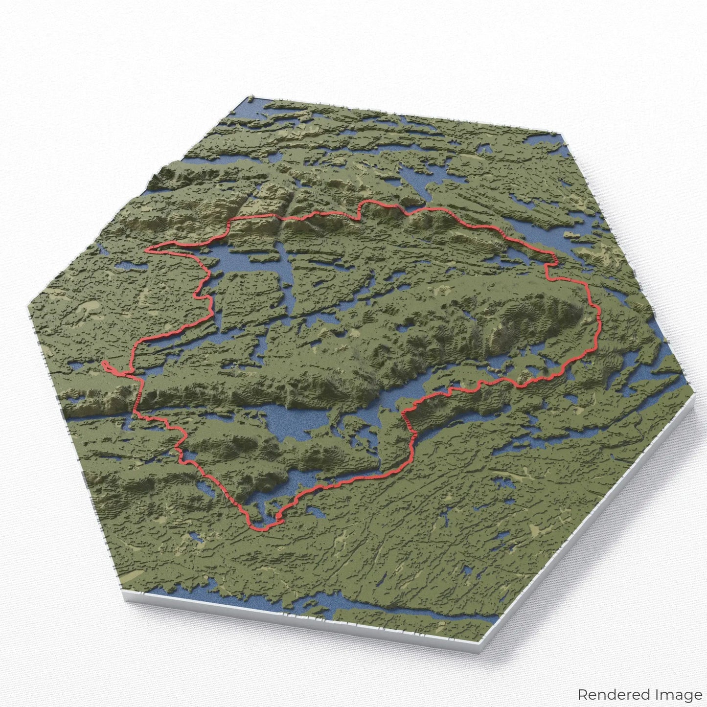 Carte 3D du sentier Silhouette de La Cloche