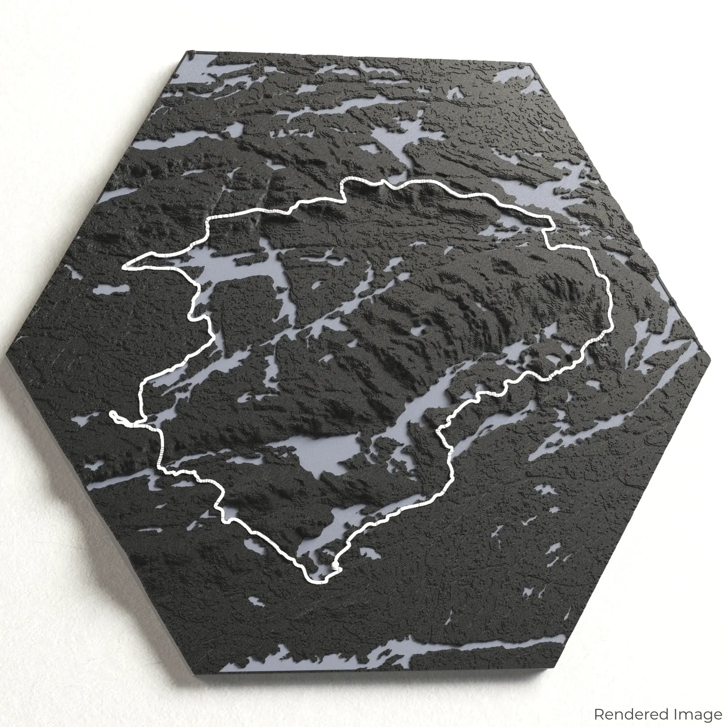 Carte 3D du sentier Silhouette de La Cloche