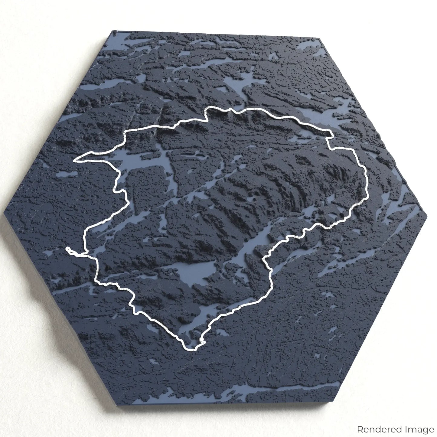 Carte 3D du sentier Silhouette de La Cloche