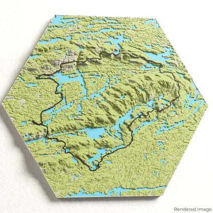 Carte 3D du sentier Silhouette de La Cloche