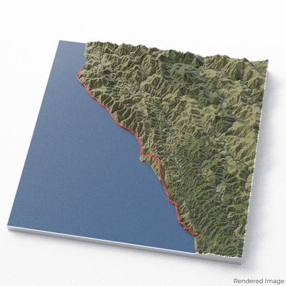 Lost Coast Trail 3D Map