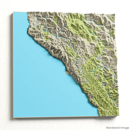 Lost Coast Trail 3D Map