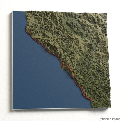 Lost Coast Trail 3D Map