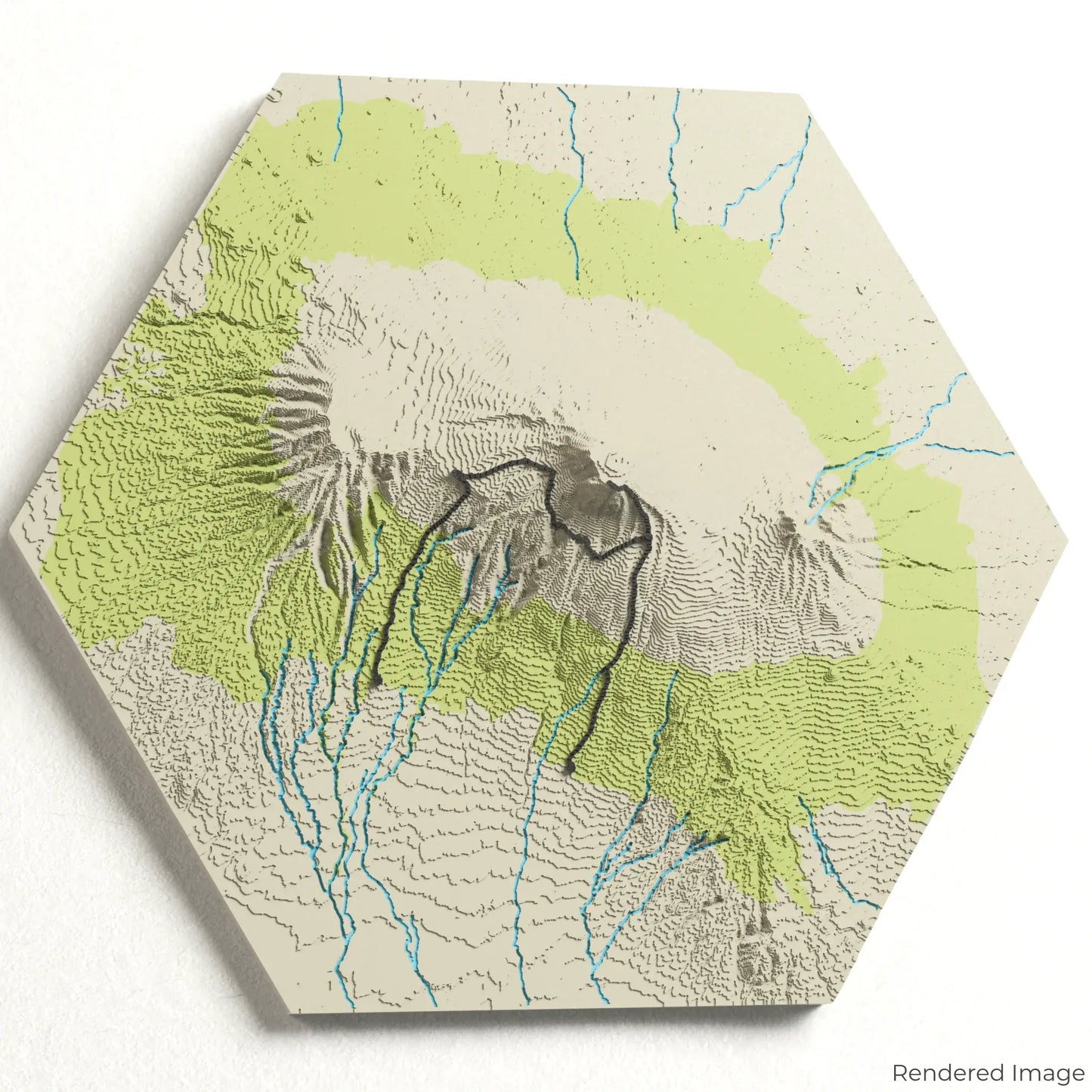 Machame Route - Mount Kilimanjaro 3D Map