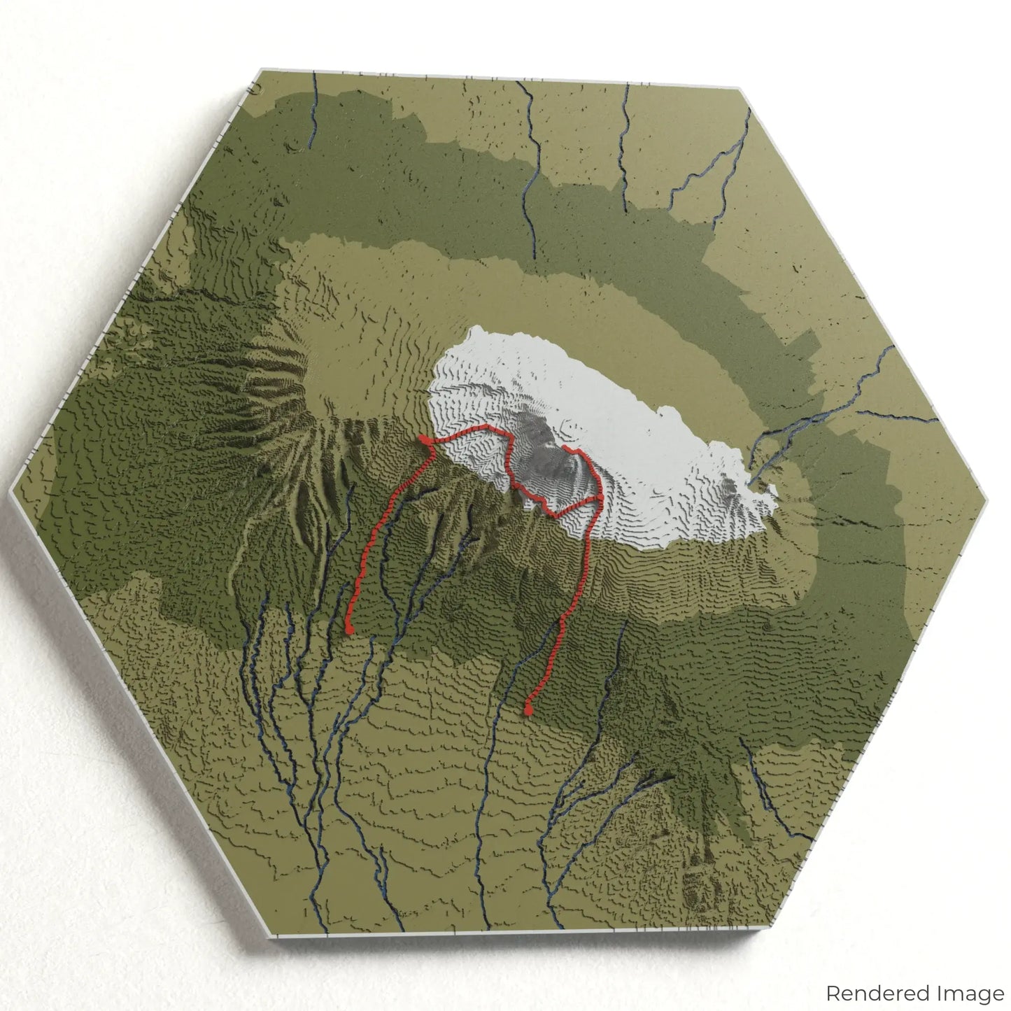 Machame Route - Mount Kilimanjaro 3D Map