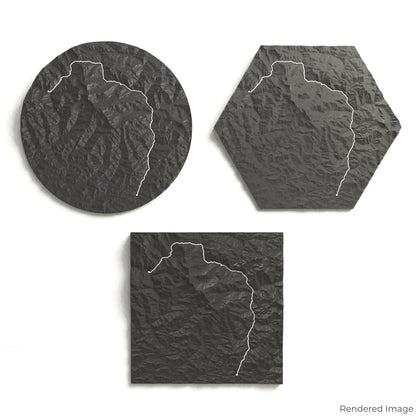 Manaslu Circuit Trek 3D Map