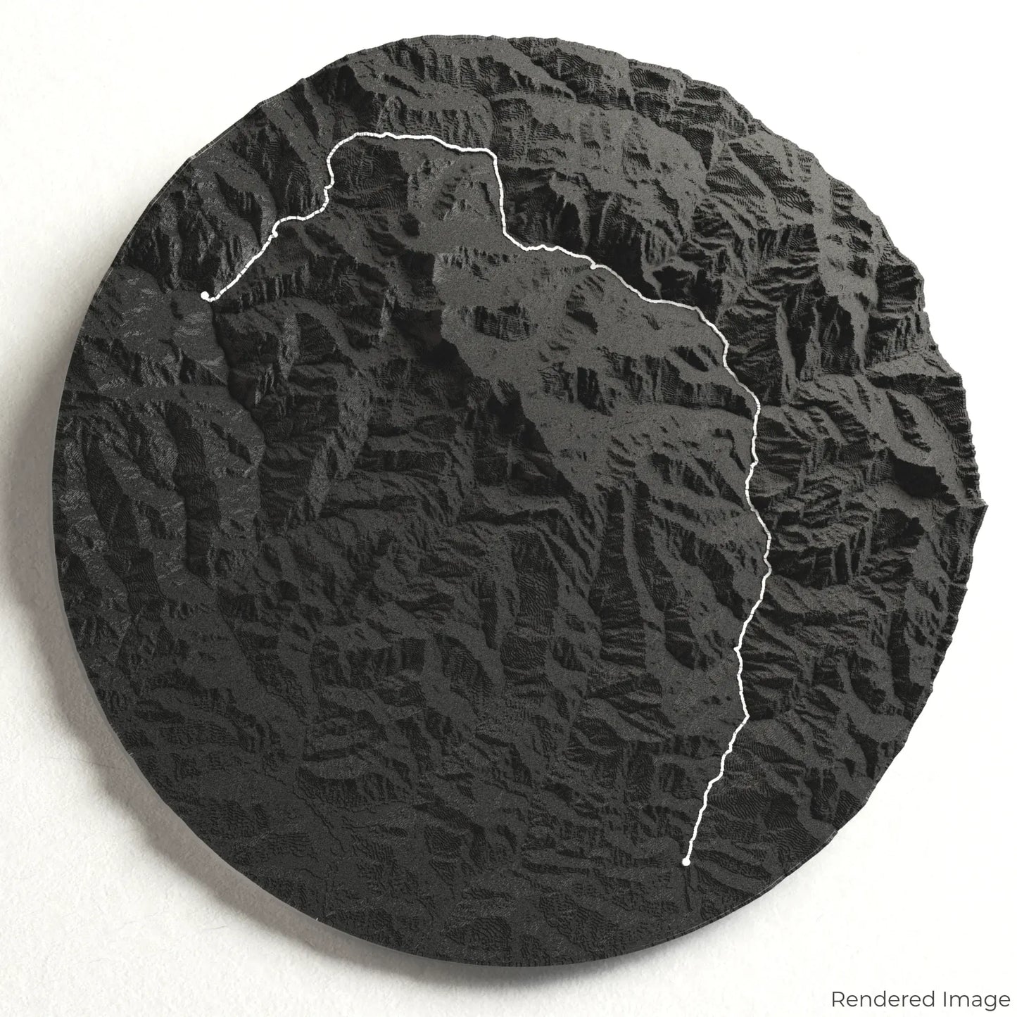 Manaslu Circuit Trek 3D Map