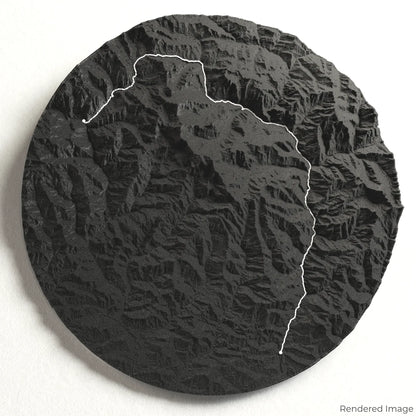 Manaslu Circuit Trek 3D Map