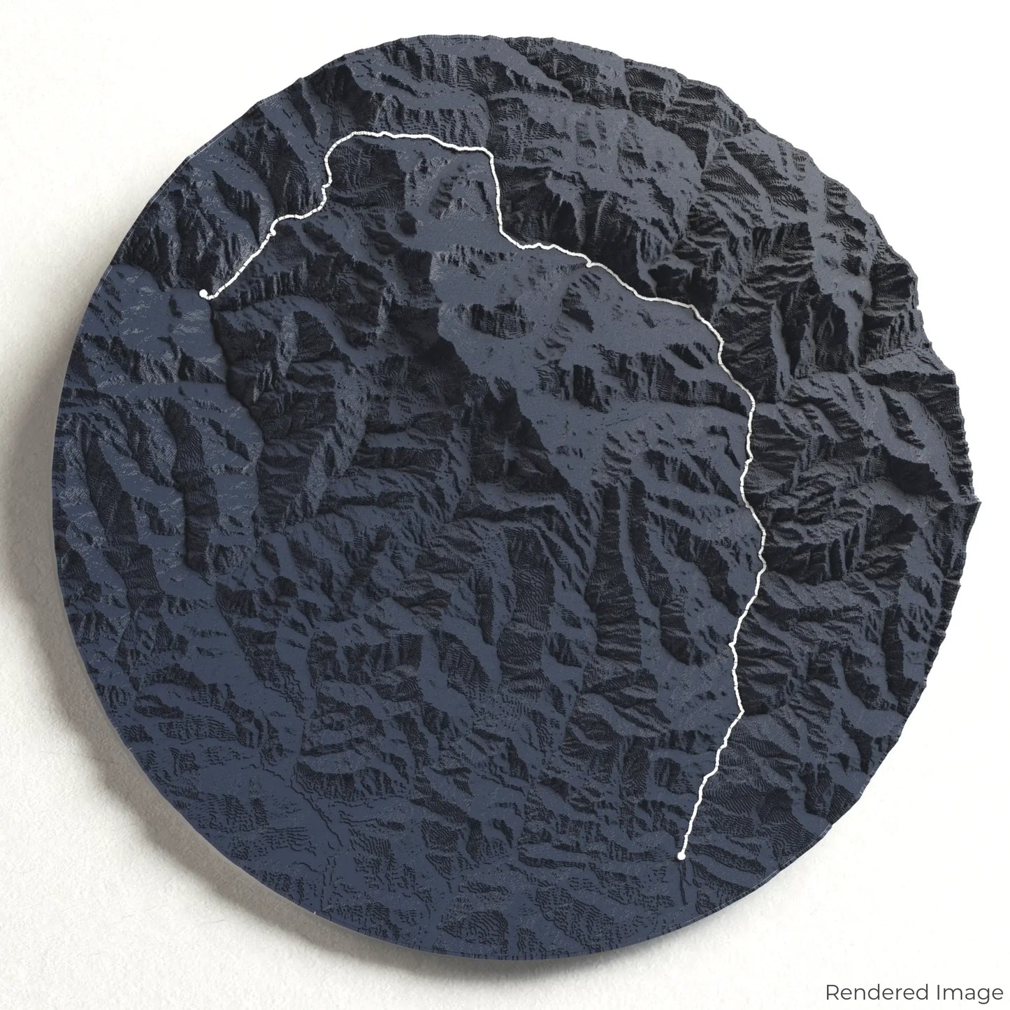 Manaslu Circuit Trek 3D Map