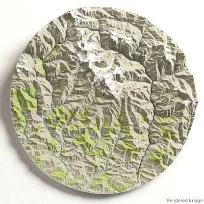 Manaslu Circuit Trek 3D Map