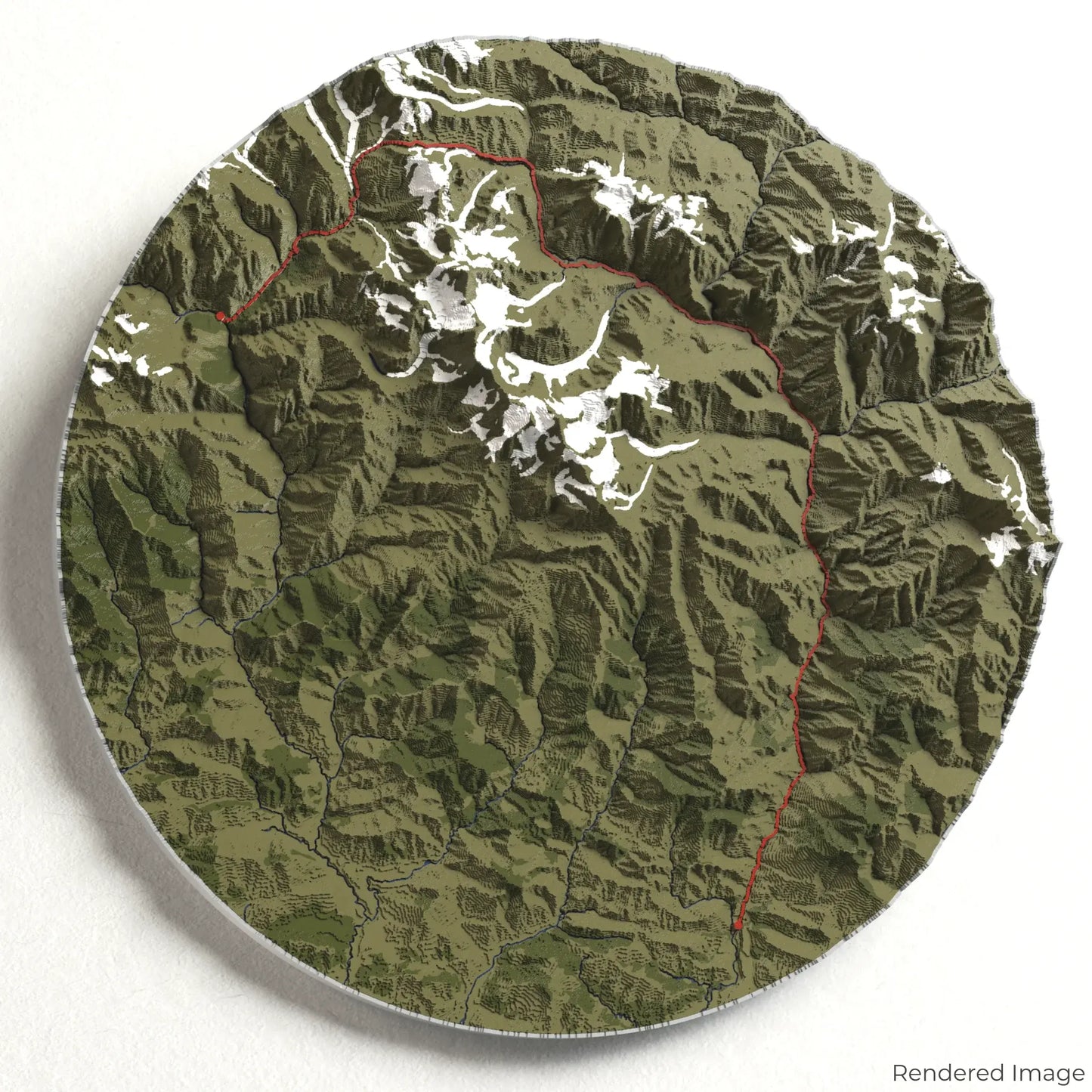 Manaslu Circuit Trek 3D Map