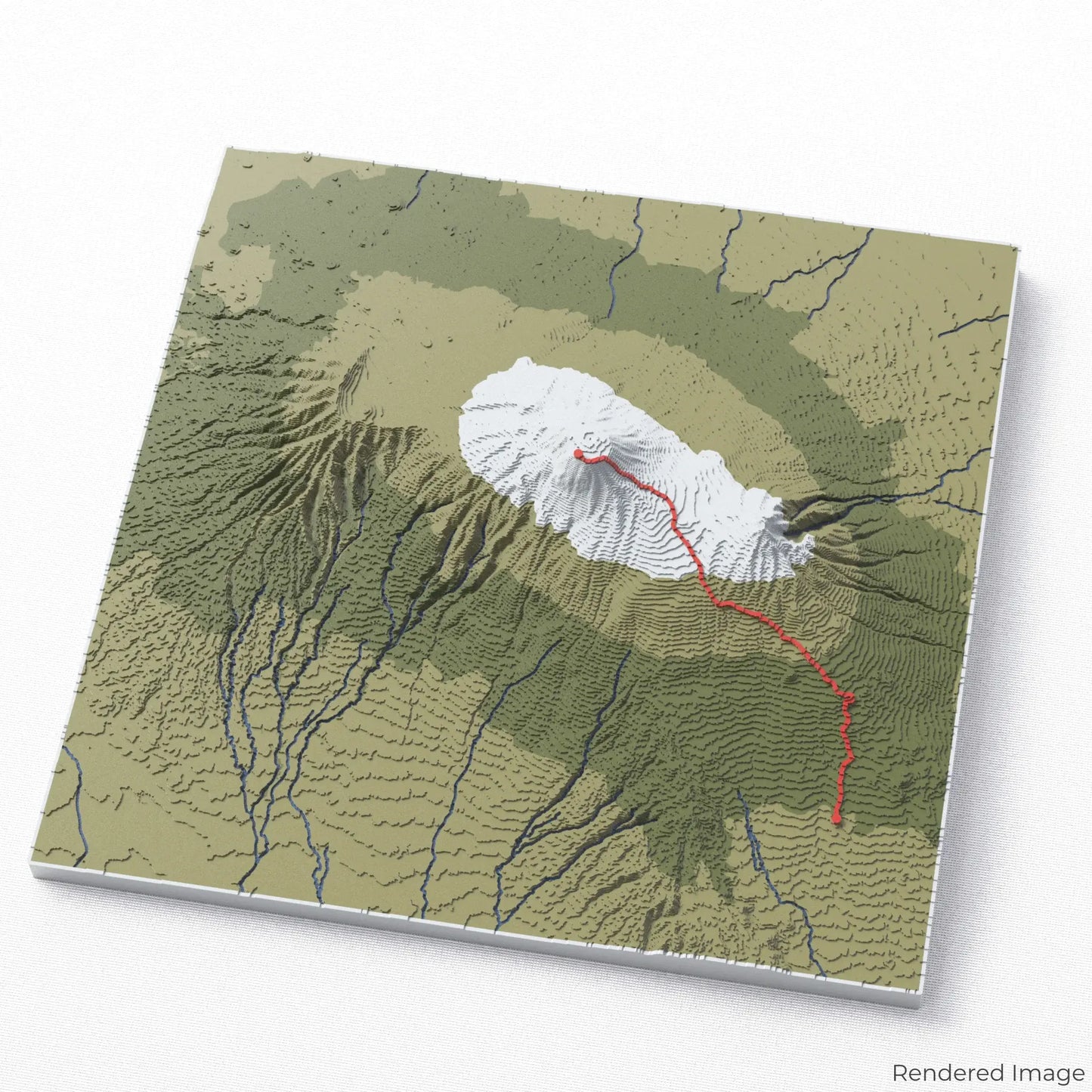 Marangu Route - Mount Kilimanjaro 3D Map