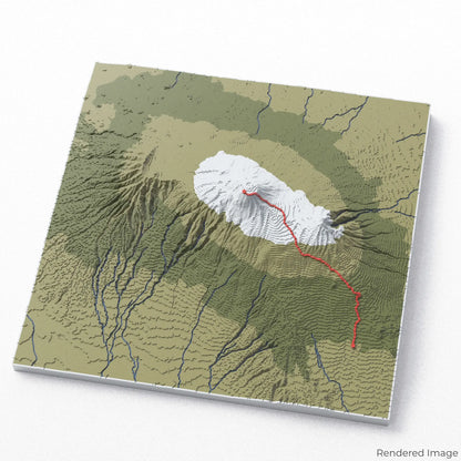 Marangu Route - Mount Kilimanjaro 3D Map