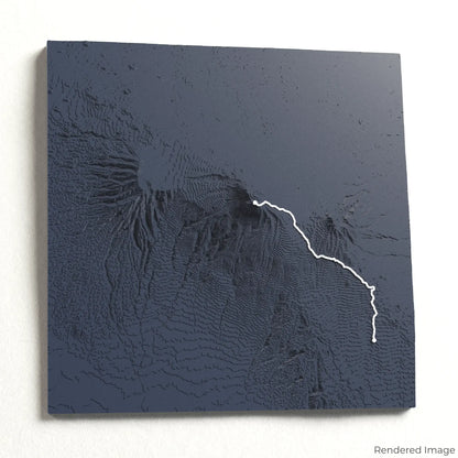 Marangu Route - Mount Kilimanjaro 3D Map