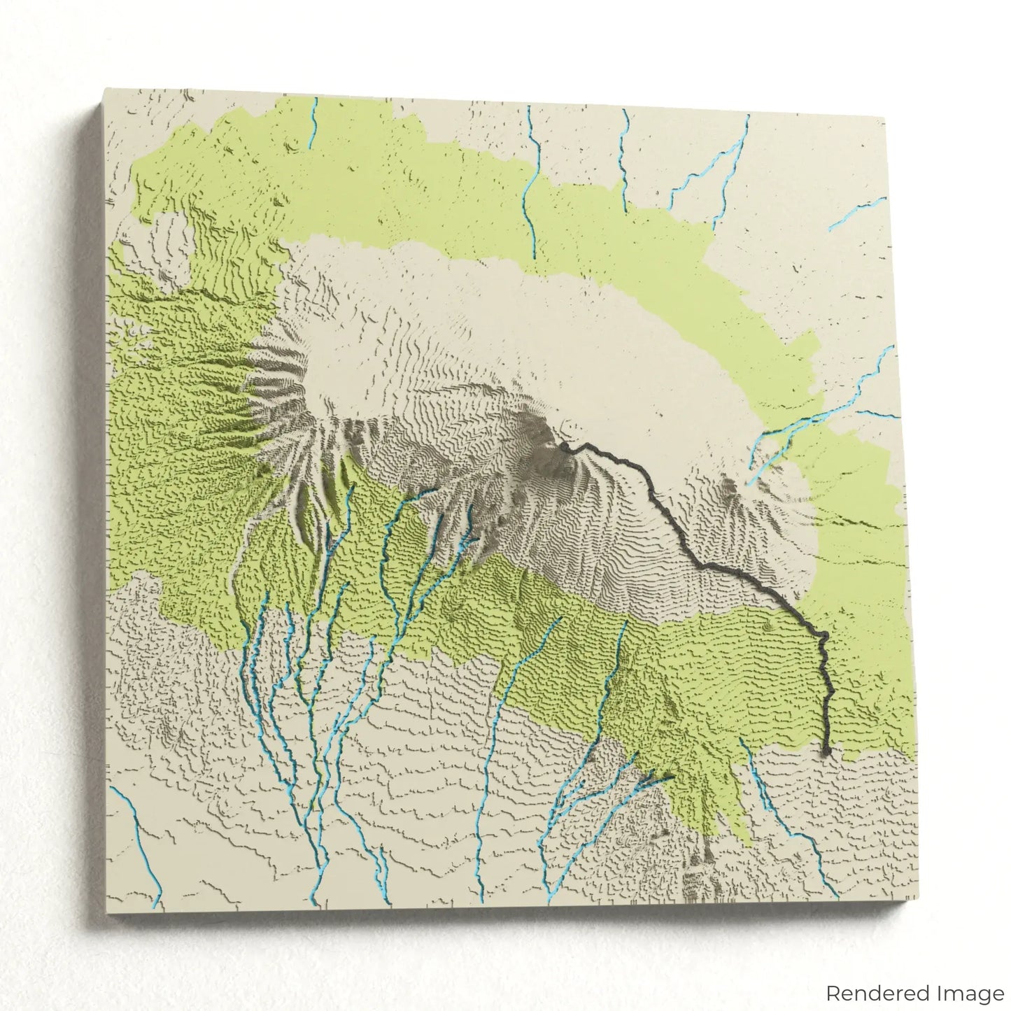 Marangu Route - Mount Kilimanjaro 3D Map