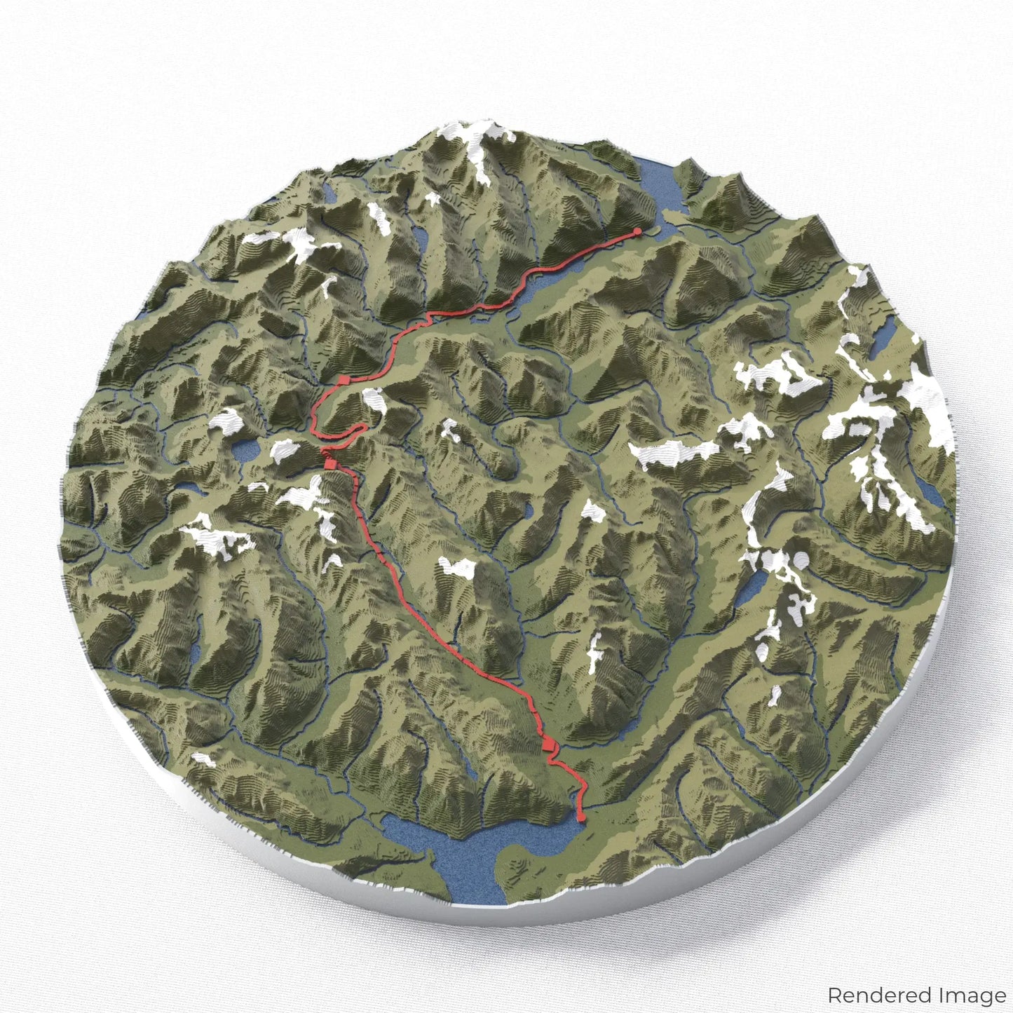 Milford Track 3D-Karte