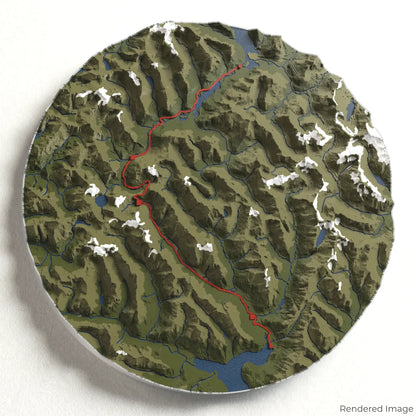 Milford Track 3D-Karte
