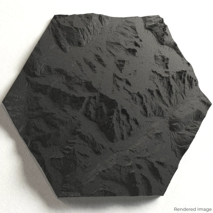 Mont Blanc Massif 3D Map