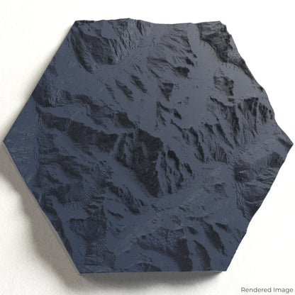 Mont Blanc Massif 3D Map