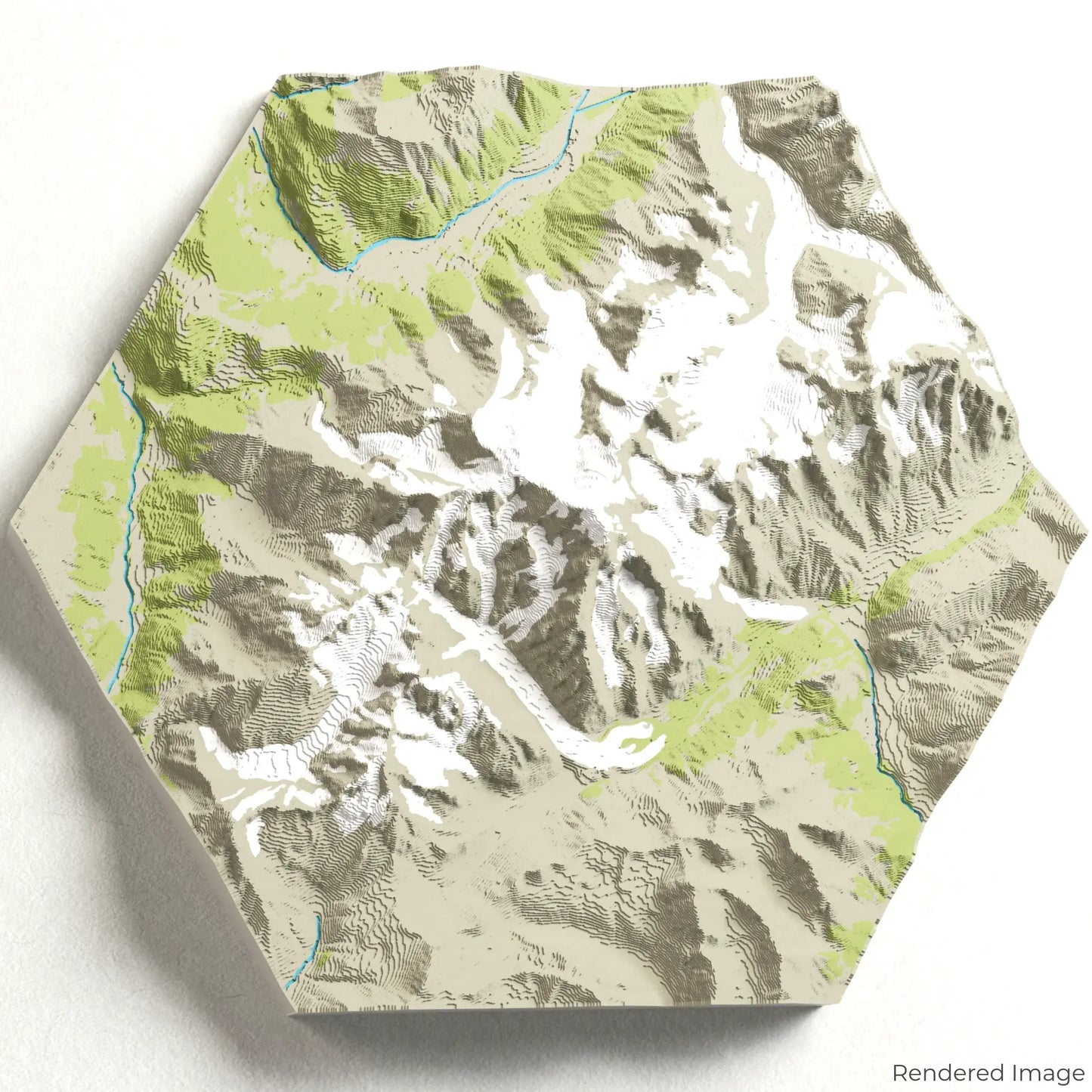 Mont Blanc Massif 3D Map