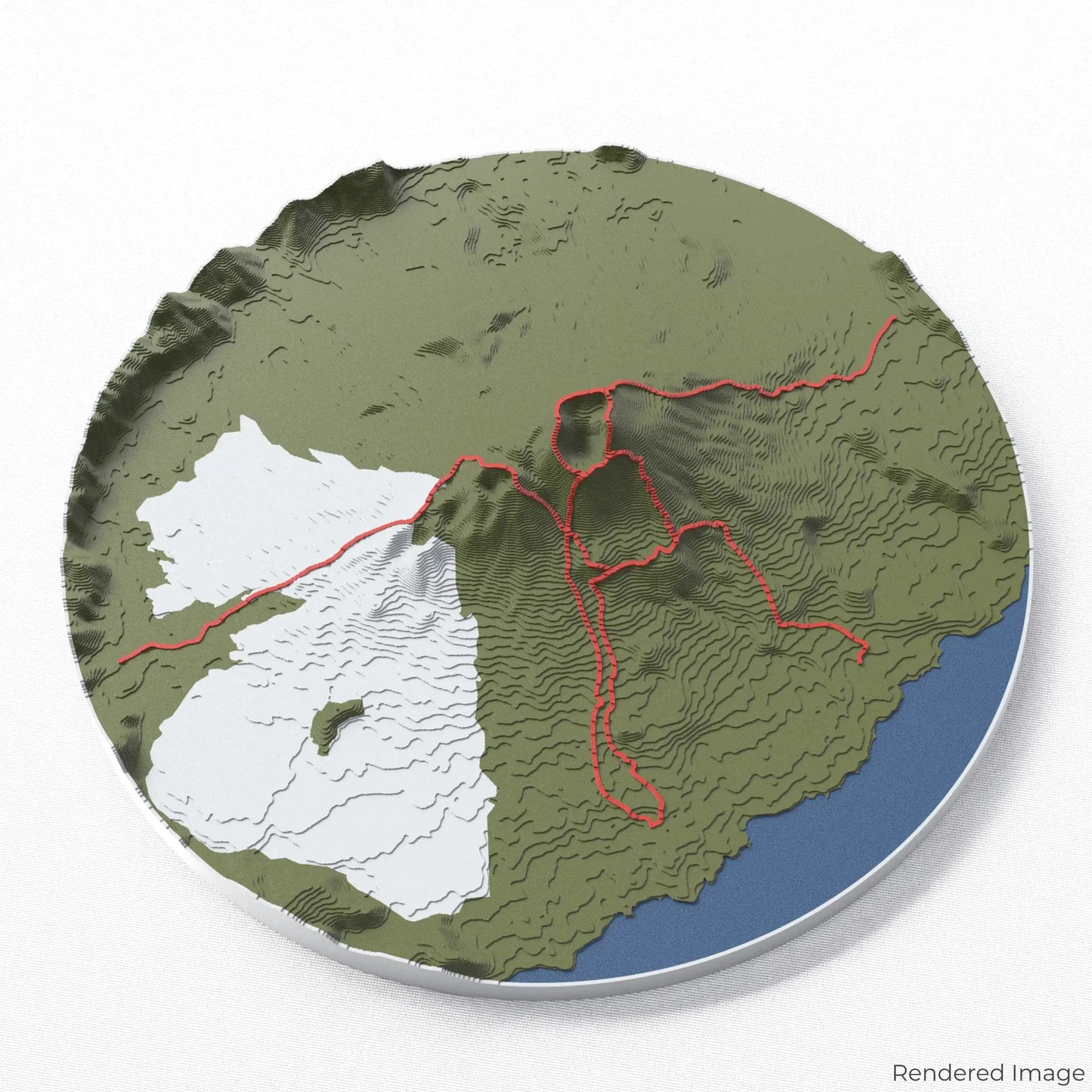 Mount Batur 3D Map