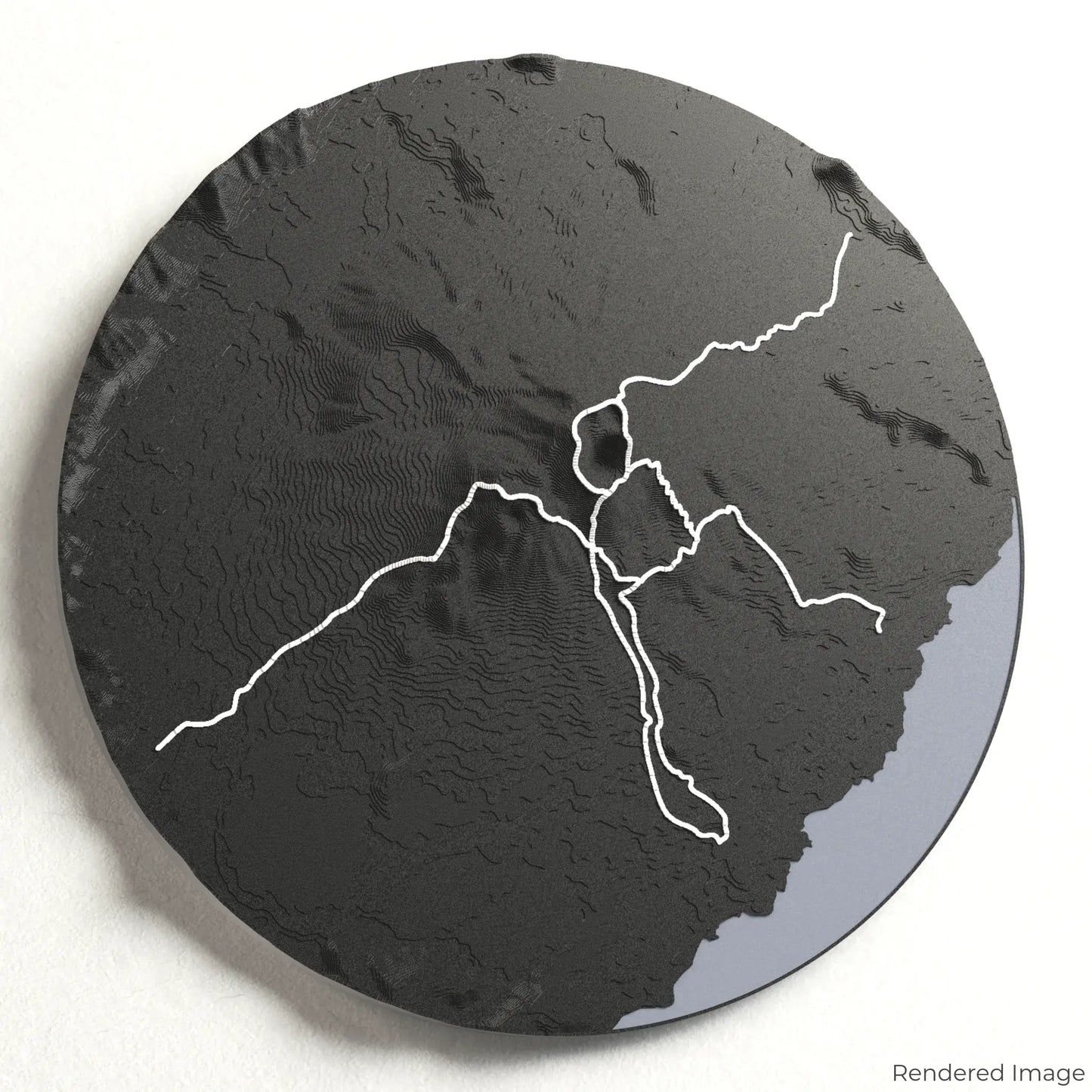 Mount Batur 3D Map