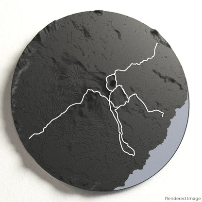 Mount Batur 3D Map