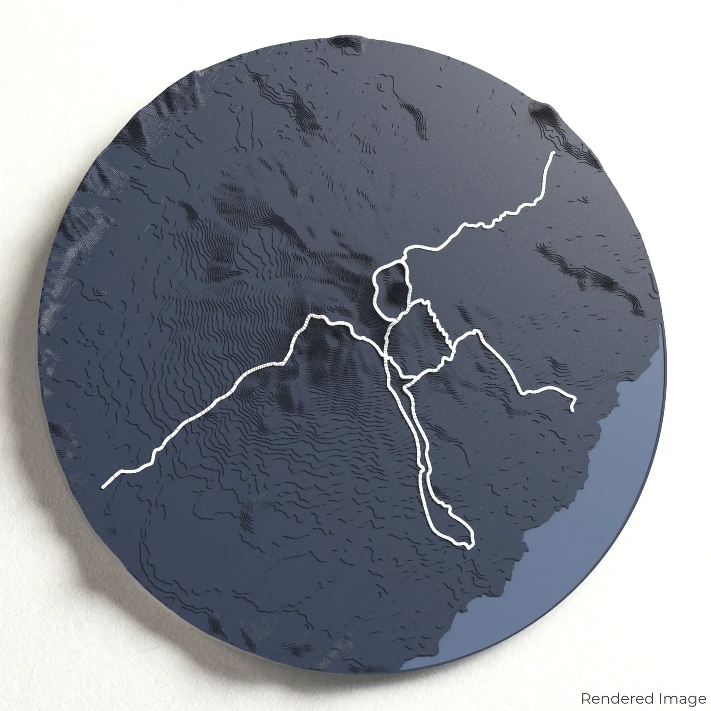 Mount Batur 3D Map