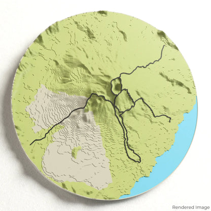 Mount Batur 3D Map