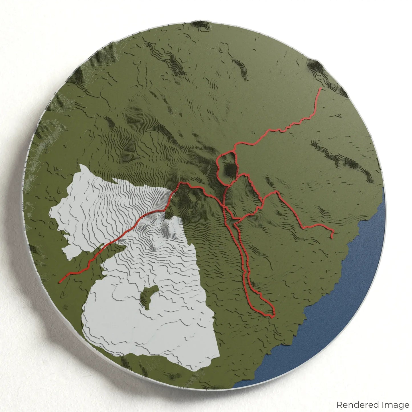 Mount Batur 3D Map