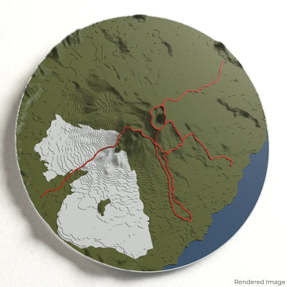 Mount Batur 3D Map