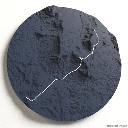 Carte 3D du trek du Mont Roraima