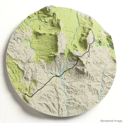 Carte 3D du trek du Mont Roraima