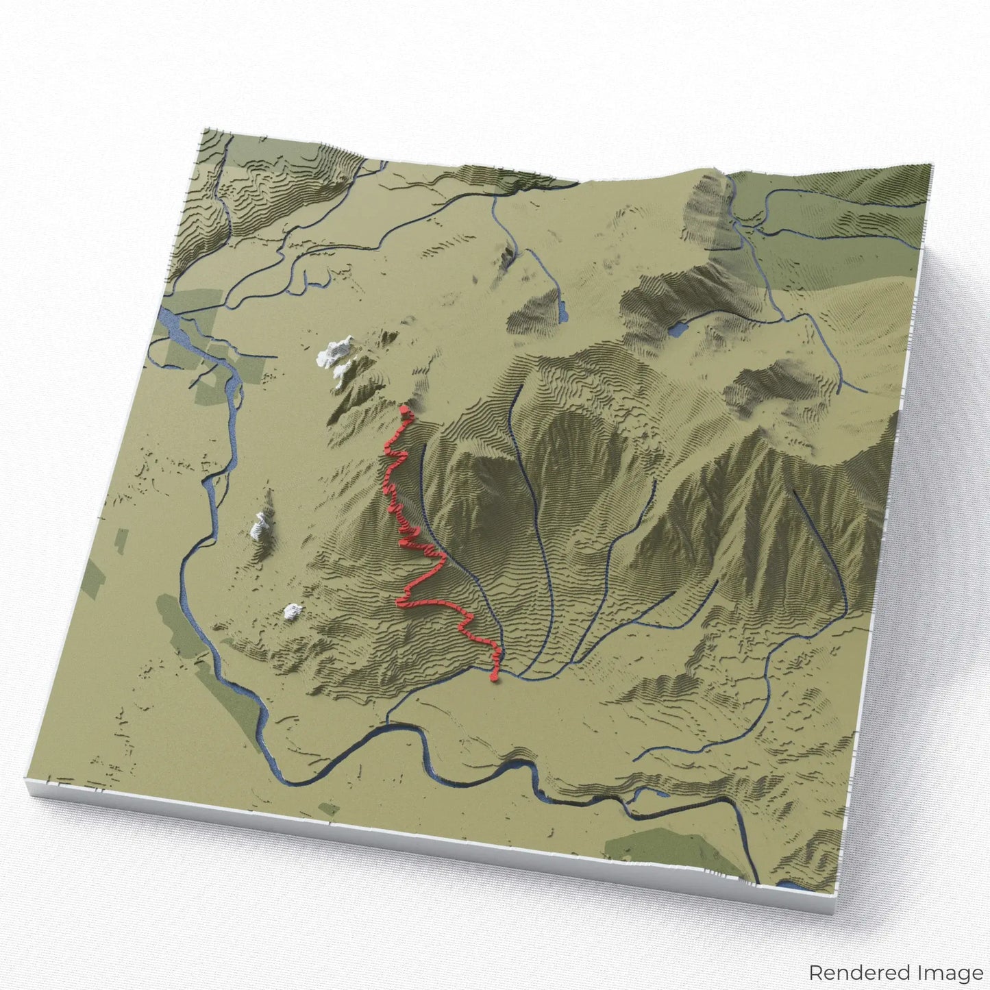 Carte 3D du sentier du Mont Si