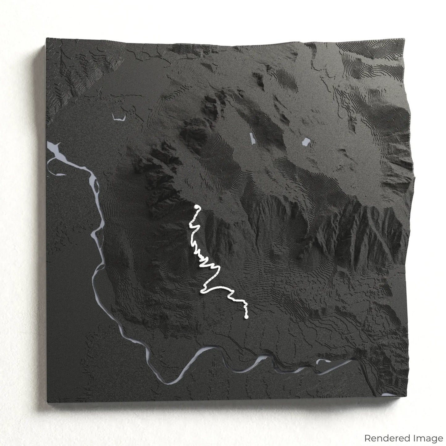 Carte 3D du sentier du Mont Si