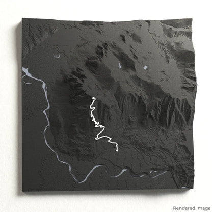Carte 3D du sentier du Mont Si