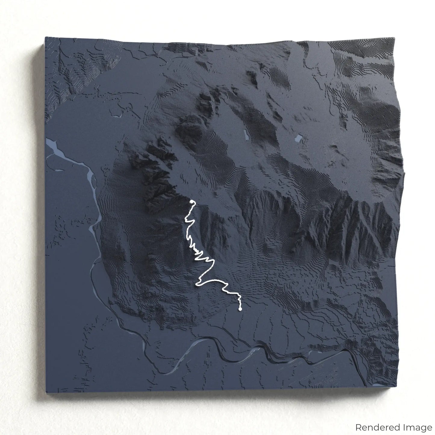 Carte 3D du sentier du Mont Si
