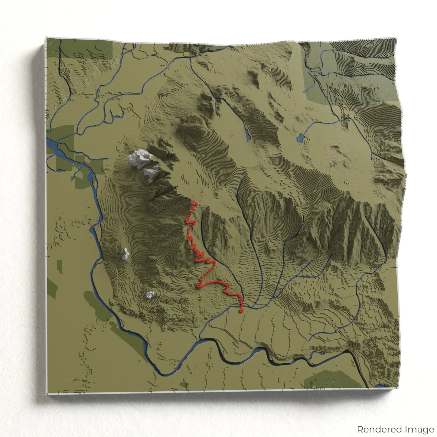 Carte 3D du sentier du Mont Si