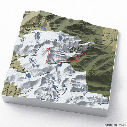 Mount Whitney Trail 3D Map