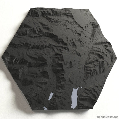 Carte 3D d'Aoraki/Mont Cook