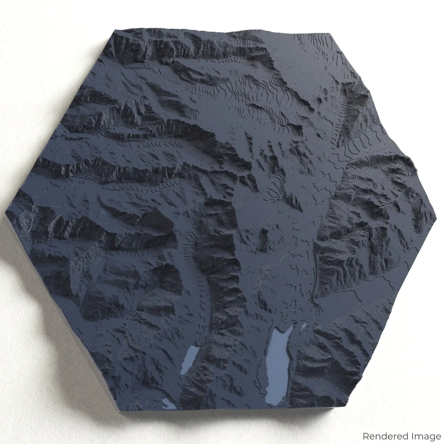 Carte 3D d'Aoraki/Mont Cook