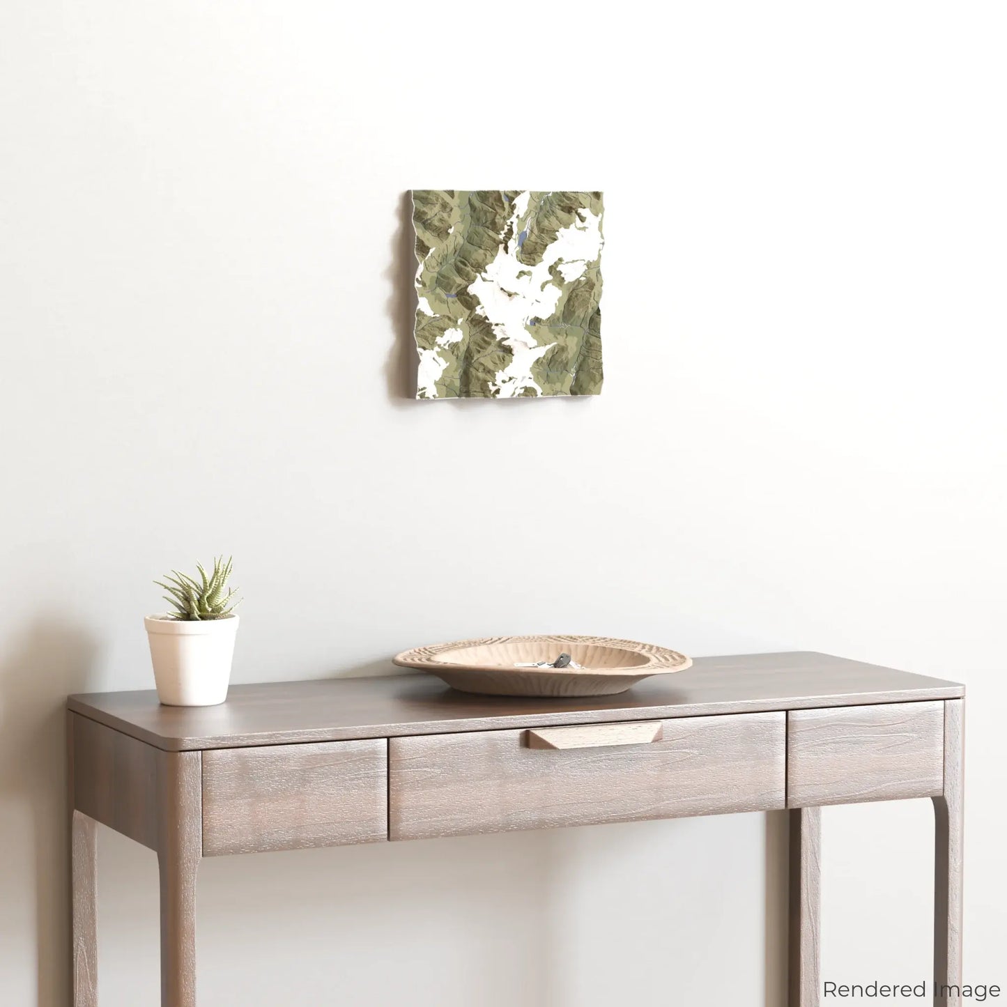 Mount Aspiring / Tititea 3D-Karte