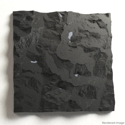 Mount Aspiring / Tititea 3D-Karte