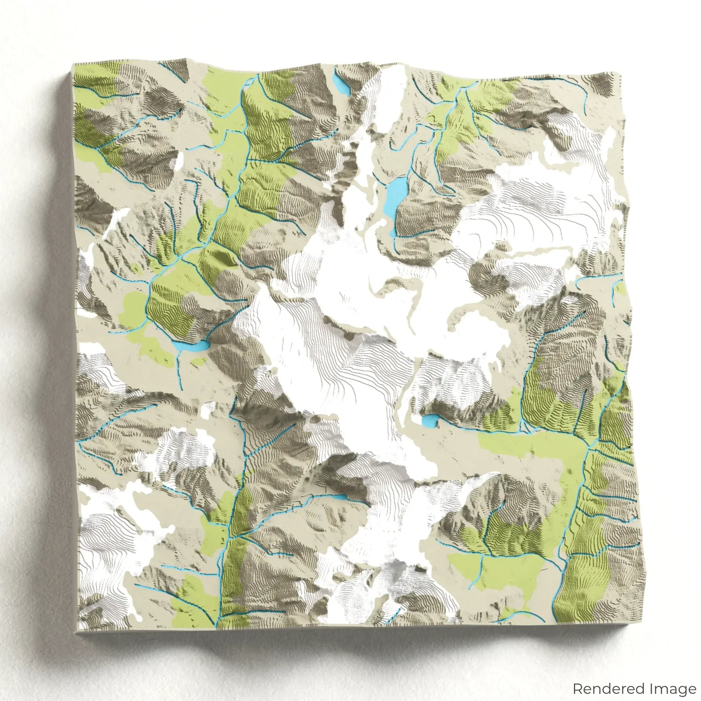 Mount Aspiring / Tititea 3D-Karte