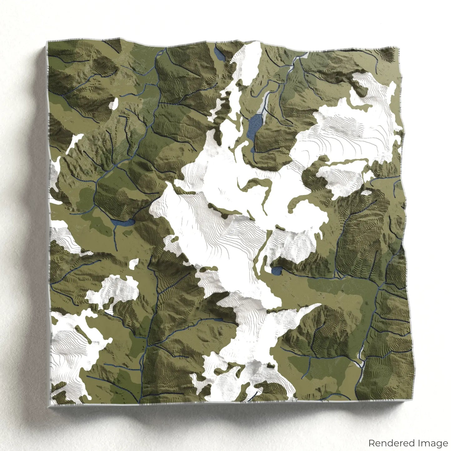 Mount Aspiring / Tititea 3D-Karte