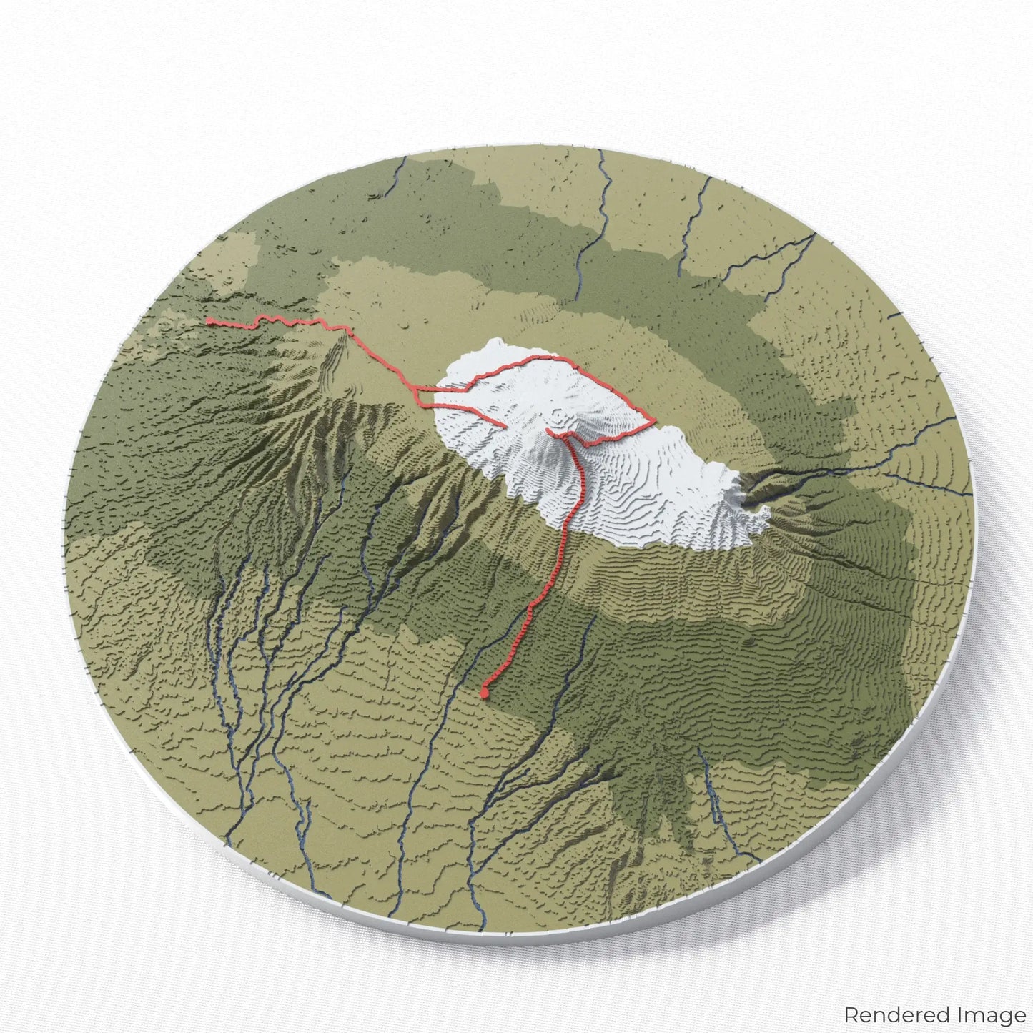 Northern Circuit Route - Mount Kilimanjaro 3D Map