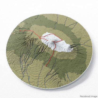 Northern Circuit Route - Mount Kilimanjaro 3D Map